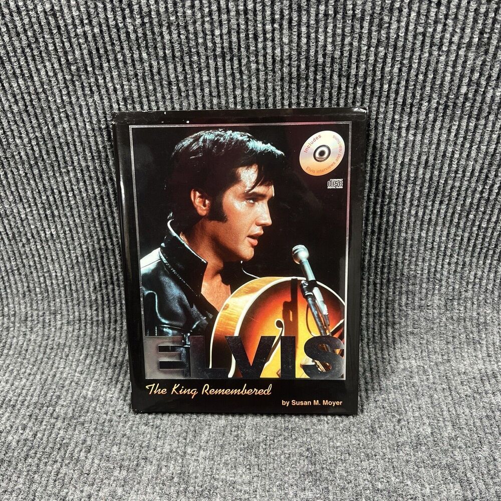 ELVIS The King Remembered by Susan Moyer Hardback/Cover VTG 2002 CD Included NEW